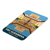 ヴィンテージトラベルアルハンブラグラナダスペインレトロ名勝 マグネット (左側)