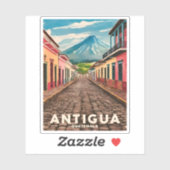 ヴィンテージトラベルアンティグアグアテマラレトロ風光明媚 シール (シート)
