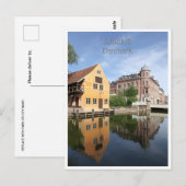 ヴィンテージトラベルアーフスデンマークシティハウス ポストカード (正面/裏面)