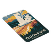ヴィンテージトラベルイエローストーン国立公園風光明媚 マグネット (右側)