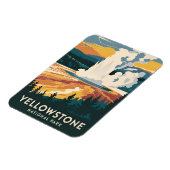 ヴィンテージトラベルイエローストーン国立公園風光明媚 マグネット (左側)