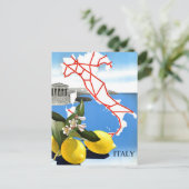 ヴィンテージトラベルイタリアパンテオンローマ ポストカード (スタンド正面)