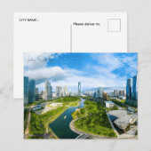 ヴィンテージトラベルインチョンサウスコリアシティレトロ ポストカード (正面/裏面)