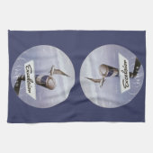 ヴィンテージトラベルエクセルシオールホテルチューリッヒスイス キッチンタオル (横)