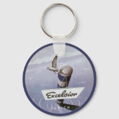 ヴィンテージトラベルエクセルシオールホテルチューリッヒスイス キーホルダー (裏面)