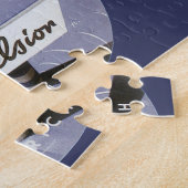 ヴィンテージトラベルエクセルシオールホテルチューリッヒスイス ジグソーパズル (側面)