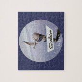 ヴィンテージトラベルエクセルシオールホテルチューリッヒスイス ジグソーパズル (縦)