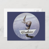 ヴィンテージトラベルエクセルシオールホテルチューリッヒスイス ポストカード (正面/裏面)