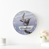 ヴィンテージトラベルエクセルシオールホテルチューリッヒスイス ラージ壁時計 (ホーム)