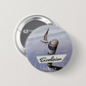 ヴィンテージトラベルエクセルシオールホテルチューリッヒスイス 缶バッジ (正面&裏面)