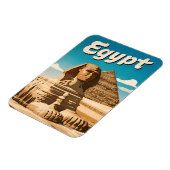 ヴィンテージトラベルカイロエジプトピラミッドレトログラフィック マグネット (左側)