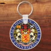 ヴィンテージトラベルカレドニアホテルエディンバラスコットランド キーホルダー (正面)