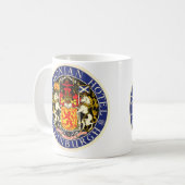 ヴィンテージトラベルカレドニアホテルエディンバラスコットランド コーヒーマグカップ (正面左)