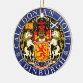 ヴィンテージトラベルカレドニアホテルエディンバラスコットランド セラミックオーナメント