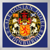 ヴィンテージトラベルカレドニアホテルエディンバラスコットランド ポスター (正面)