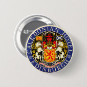 ヴィンテージトラベルカレドニアホテルエディンバラスコットランド 缶バッジ (正面&裏面)