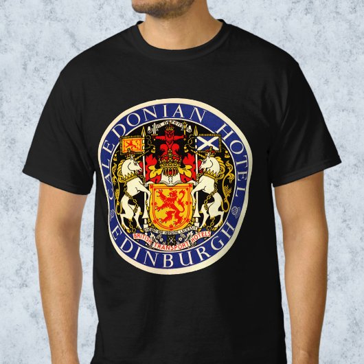 ヴィンテージトラベルカレドニアホテルエディンバラスコットランド Tシャツ