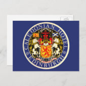 ヴィンテージトラベルカレドニアンホテルエディンバラスコットランド ポストカード (正面/裏面)