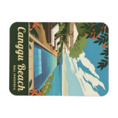 ヴィンテージトラベルカングバリインドネシアレトロ名勝 マグネット (横)