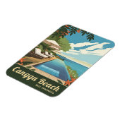 ヴィンテージトラベルカングバリインドネシアレトロ名勝 マグネット (左側)