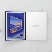 ヴィンテージトラベルカードトレインフランスコートダジュール カード (内部)