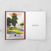 ヴィンテージトラベルカードベルサイユパリトレイン カード (内部)