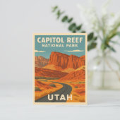 ヴィンテージトラベルキャピトルリーフ国立公園ユタ ポストカード (スタンド正面)