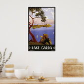 ヴィンテージトラベルクガルダイタリア ポスター (キッチン)