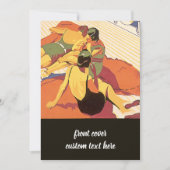 ヴィンテージトラベルクルーズ船ボンボヤージュパーティー 招待状 (正面)