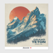 ヴィンテージトラベルグランドテトンナショナルパーク シール (シート)