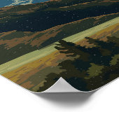 ヴィンテージトラベルグランドテトンナショナルパーク ポスター (角)