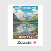 ヴィンテージトラベルグレイシャーナショナルパークモンタナ シール (シート)