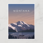 ヴィンテージトラベルグレイシャーナショナルパークモンタナ ポストカード (正面)