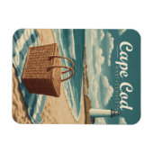 ヴィンテージトラベルケープコッドマサチューセッツビーチレトロ マグネット (横)