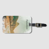 ヴィンテージトラベルコパカバーナビーチリオデジャネイロ ラゲッジタグ (正面横)