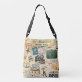 ヴィンテージトラベルコラージクロスボディバッグ クロスボディバッグ (裏面)