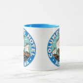 ヴィンテージトラベルコロンバスホテルインローマイタリア マグカップ (中央)