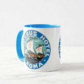 ヴィンテージトラベルコロンバスホテルインローマイタリア マグカップ (正面左)