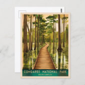 ヴィンテージトラベルコンガリー国立公園レトロ名勝 ポストカード (正面/裏面)