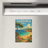ヴィンテージトラベルサルデーニアイタリア マグネット (インサイチュ (食洗機))