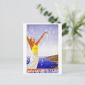 ヴィンテージトラベルサンタマルゲリタリグーレイタリア ポストカード (スタンド正面)