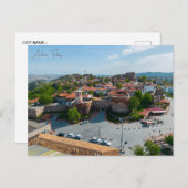 ヴィンテージトラベルシティアンカラターキーバケーションレトロ ポストカード (正面/裏面)