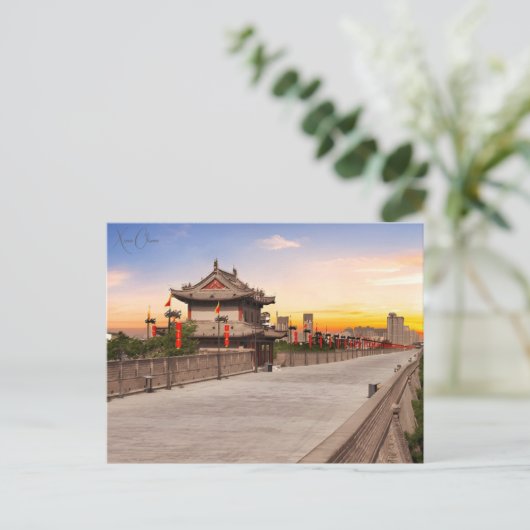 ヴィンテージトラベルシティシーアン中国中国のレトロ ポストカード (スタンド正面)