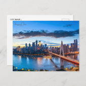 ヴィンテージトラベルシティ重慶中国レトロ休暇 ポストカード (正面/裏面)