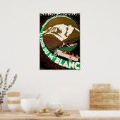 ヴィンテージトラベルシャモニーモンブランフランス ポスター (キッチン)