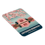 ヴィンテージトラベルジェファーソン記念ワシントンDC マグネット (右側)