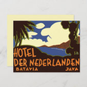 ヴィンテージトラベルジャカルタインドネシアホテルネダーランデン (正面/裏面)