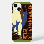 ヴィンテージトラベルジャカルタインドネシアホテルネダーランデン Case-Mate iPhoneケース (裏面)
