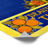 ヴィンテージトラベルジャマイカカリブのシー ポスター (角)