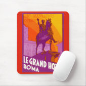 ヴィンテージトラベルジュトゥルグランホテルローマ,イタリア マウスパッド (マウス)